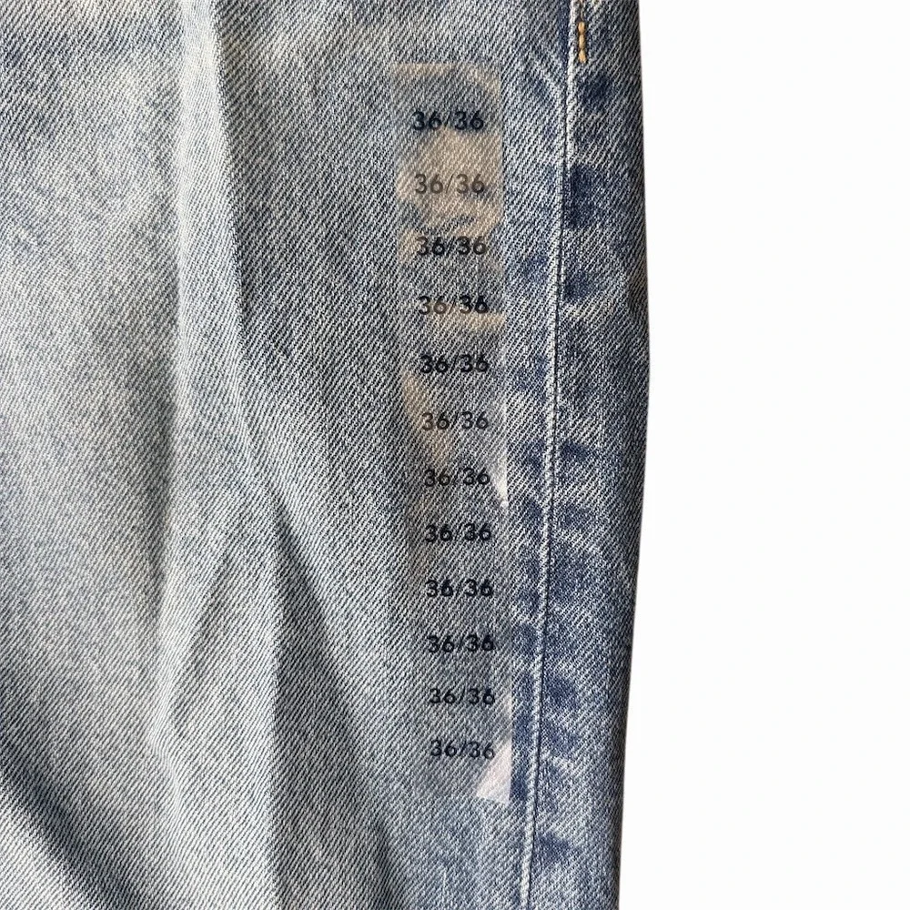 American Eagle Men's EasyFlex Jeans 36x36 Light Wash Straight Taper‎ Blue